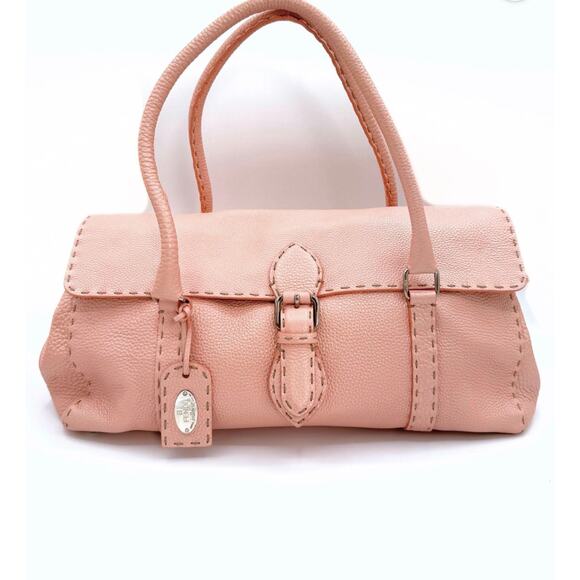 Fendi Selleria Pink Leather Handbag - Picture 1 of 8